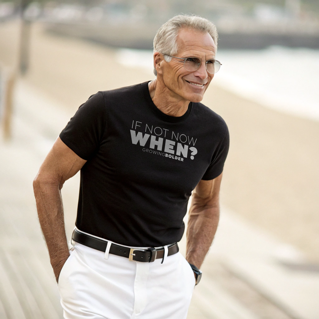If Not Now, When?  White Logo Unisex t-shirt