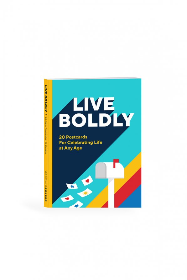 Live Boldly Postcard Book